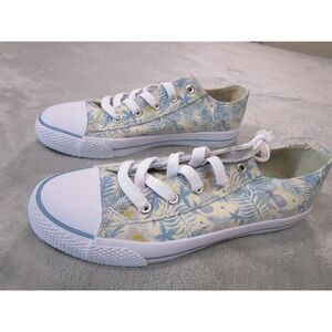 Airwalk Legacee Shoes Womens Size 10 Blue Floral Print Low Top Sneakers‎